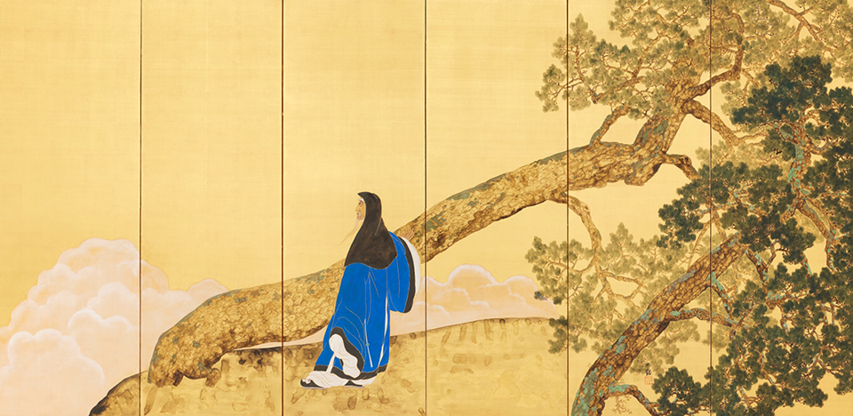 【前期展示】横山大観≪放鶴≫(部分)大正1~2年頃(c.1912-13)