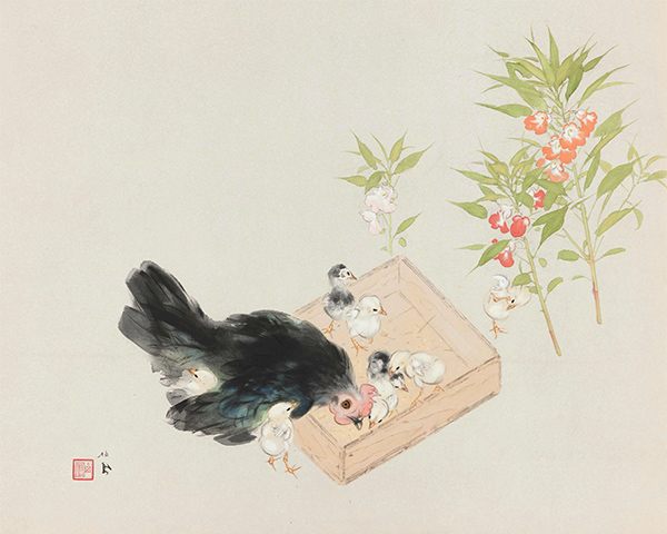 【後期展示】竹内栖鳳≪慈母≫昭和16年(1941)