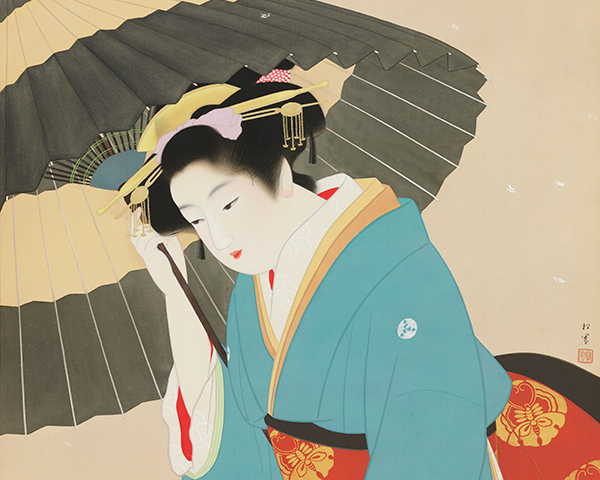 【前期展示】上村松園≪雪≫昭和17年頃(c.1942)