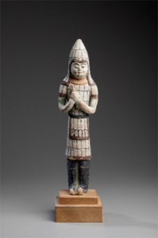 【通期展示】≪塑造加彩武人≫唐時代